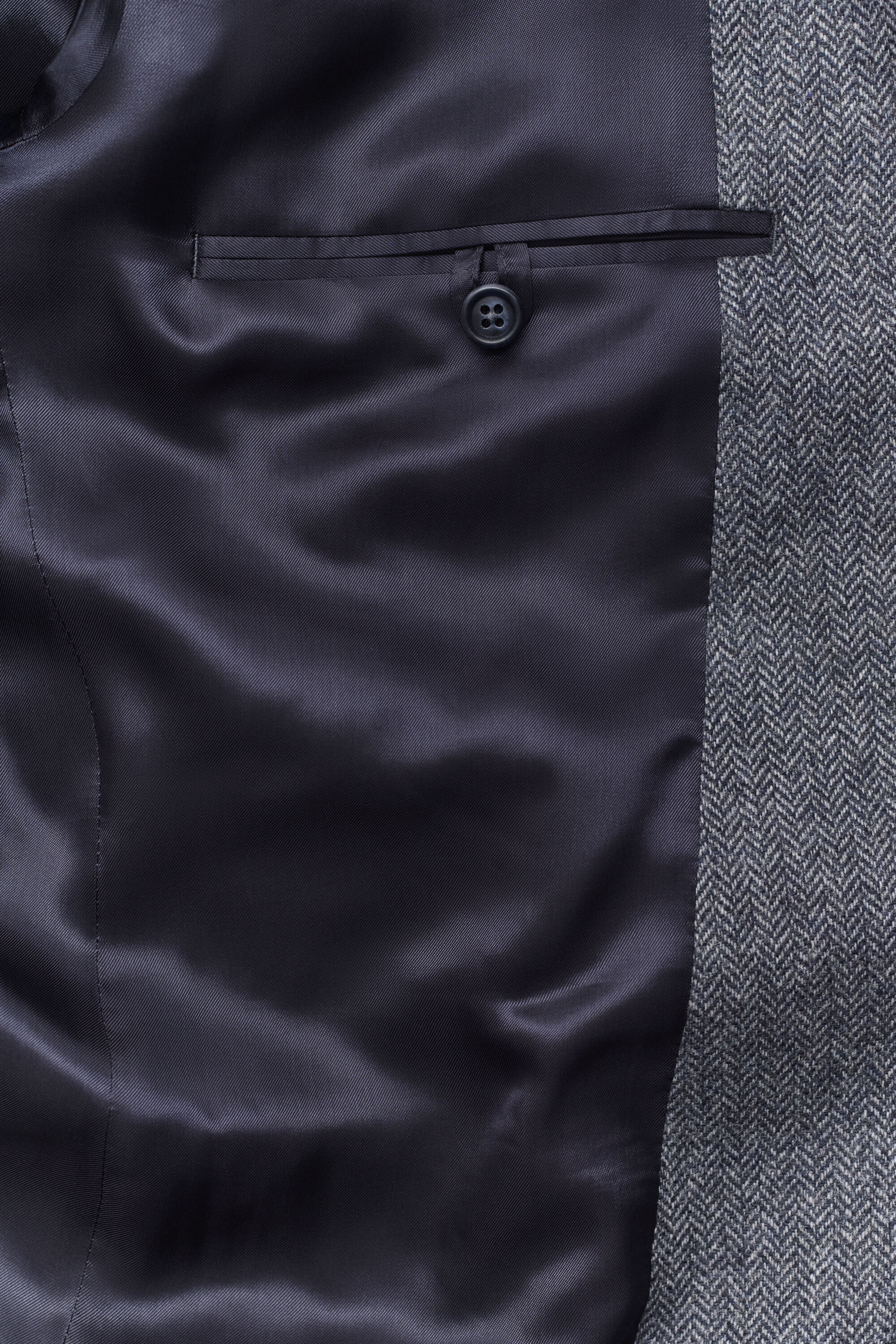 Wool Herringbone Suit Jacket