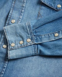 GANT x Wrangler Relaxed Fit Denim Western Shirt