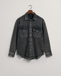 Oversized Heavy Washed Denim Shirt