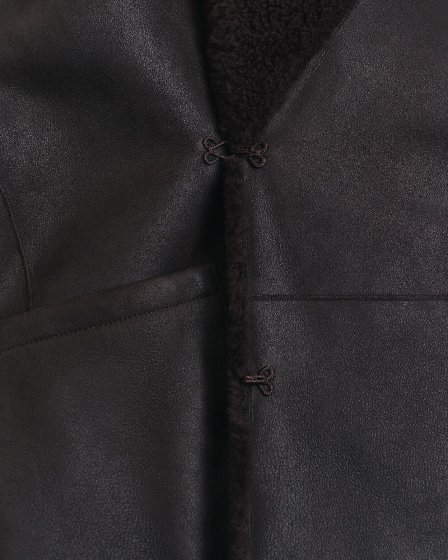 Reversible Shearling Peacoat
