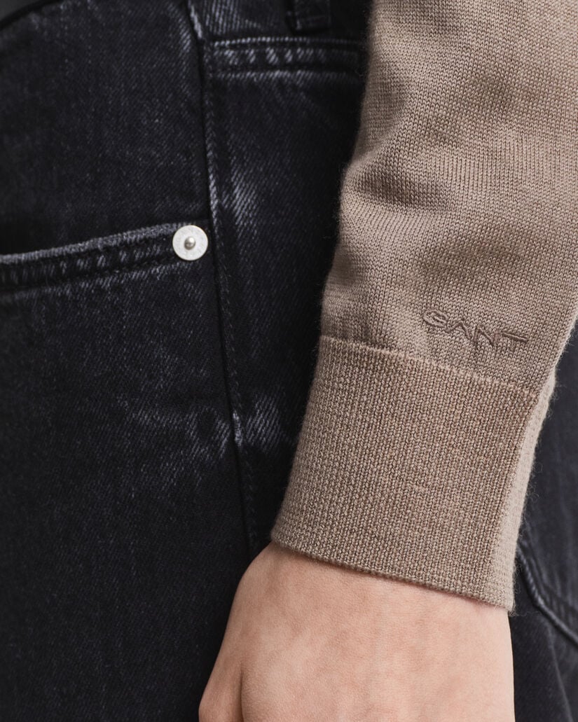 Extra Fine Merino Wool Crew Neck Sweater