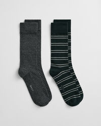 2-Pack Striped & Mini Dotted Socks Gift Box