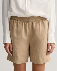 Linen Viscose Pull-On Shorts