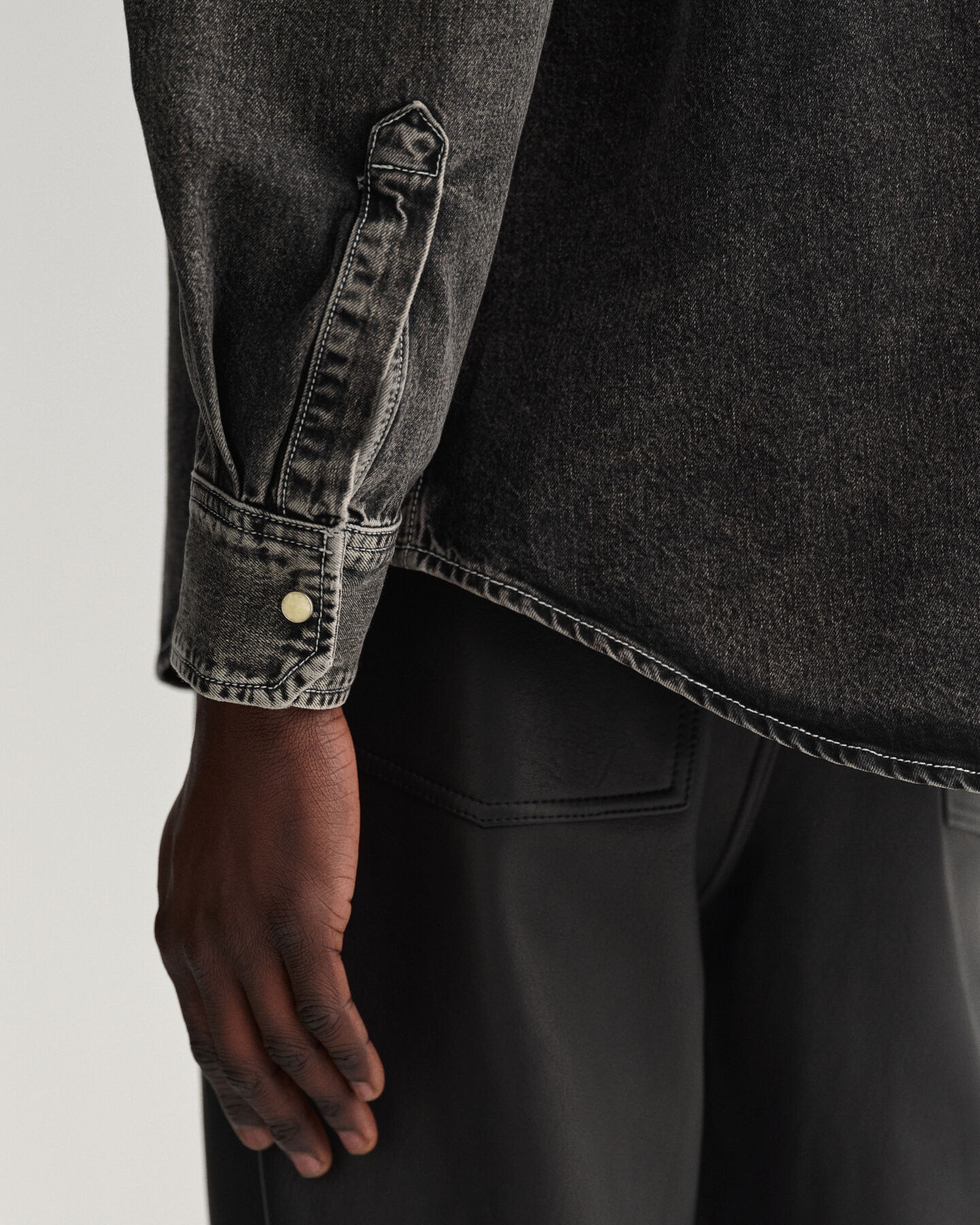 Oversized Heavy Wash Denim Shirt