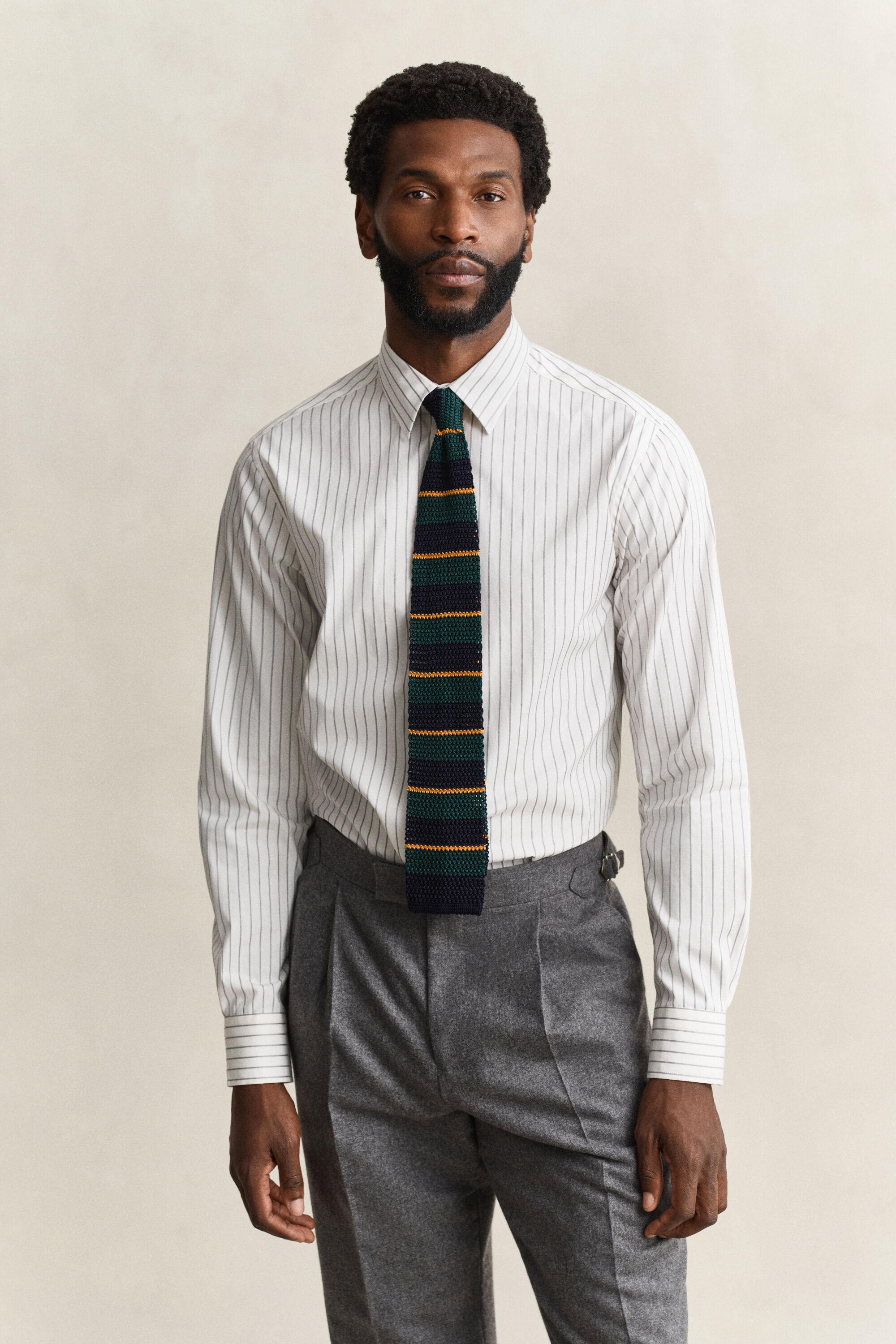 Pinstriped Dobby Shirt