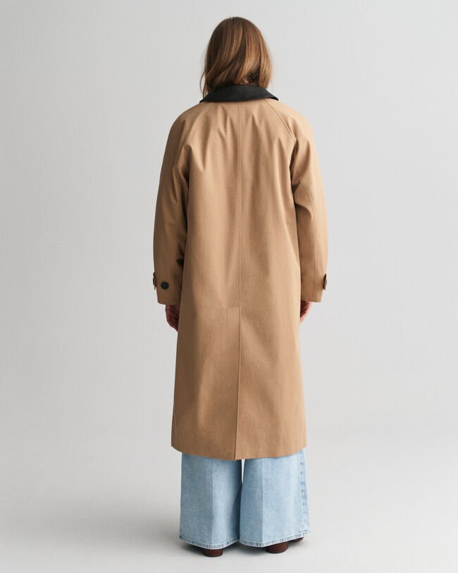 Leather Collar Car Coat