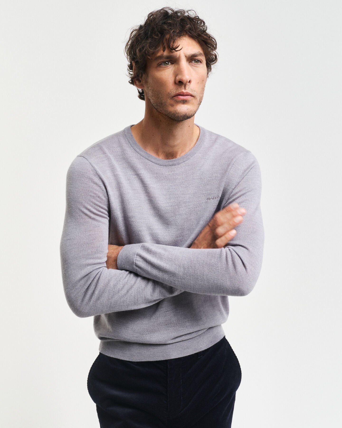 Extra Fine Merino Wool Crew Neck Sweater