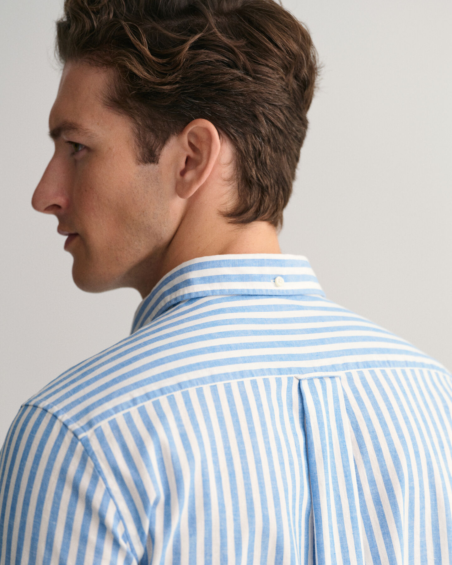 Regular Fit Striped Cotton Linen Shirt