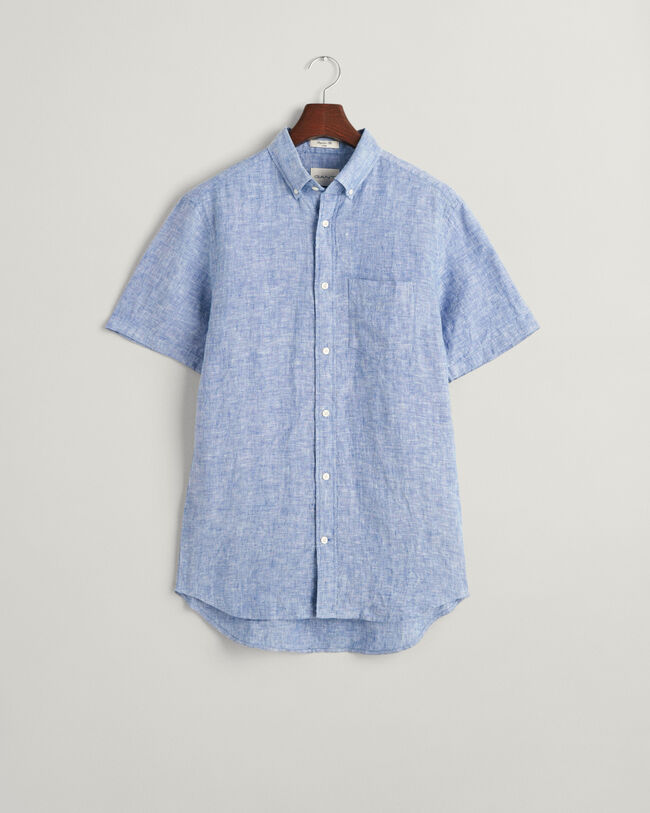 Regular Fit Linen Short Sleeve Shirt