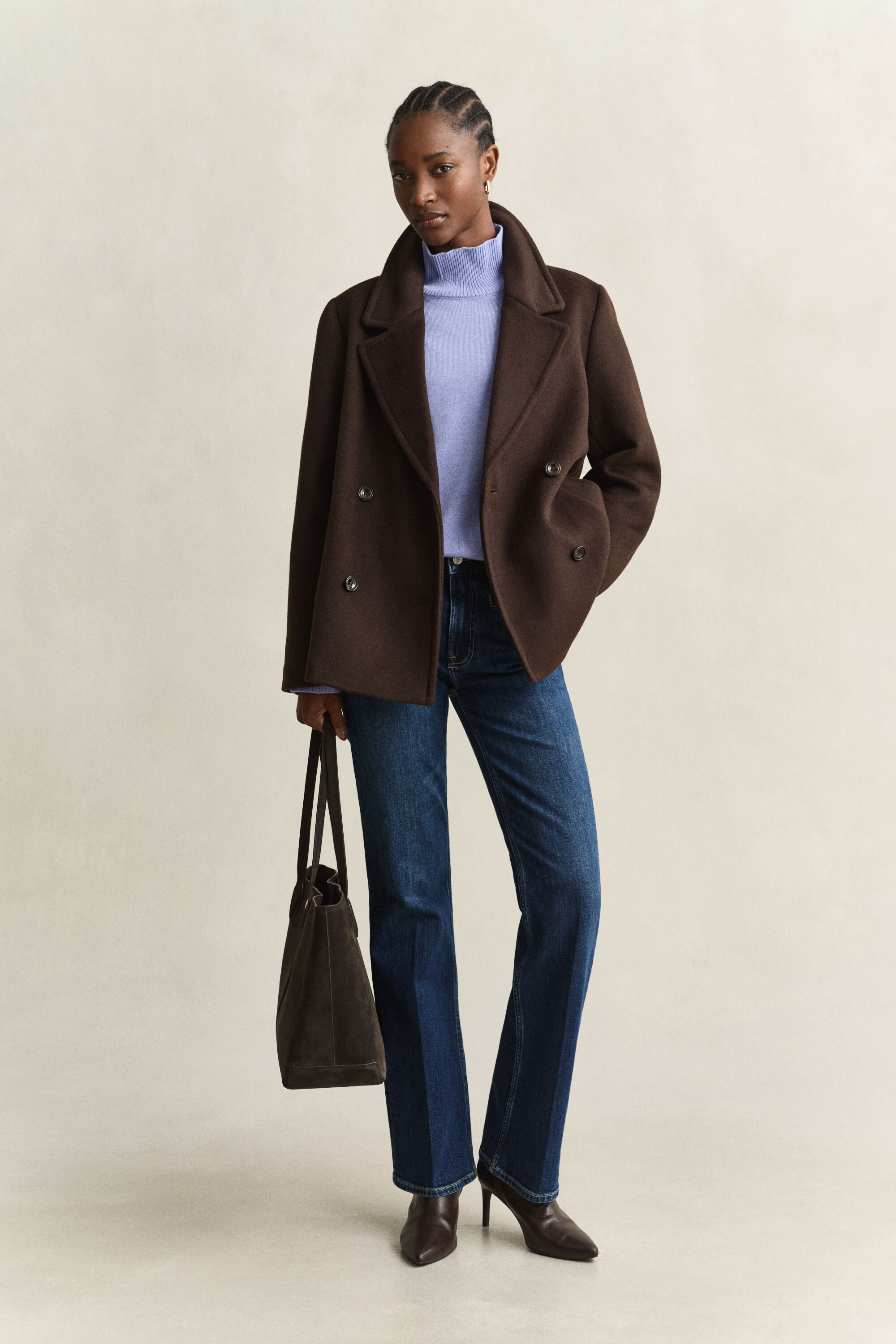 Wool Blend Peacoat