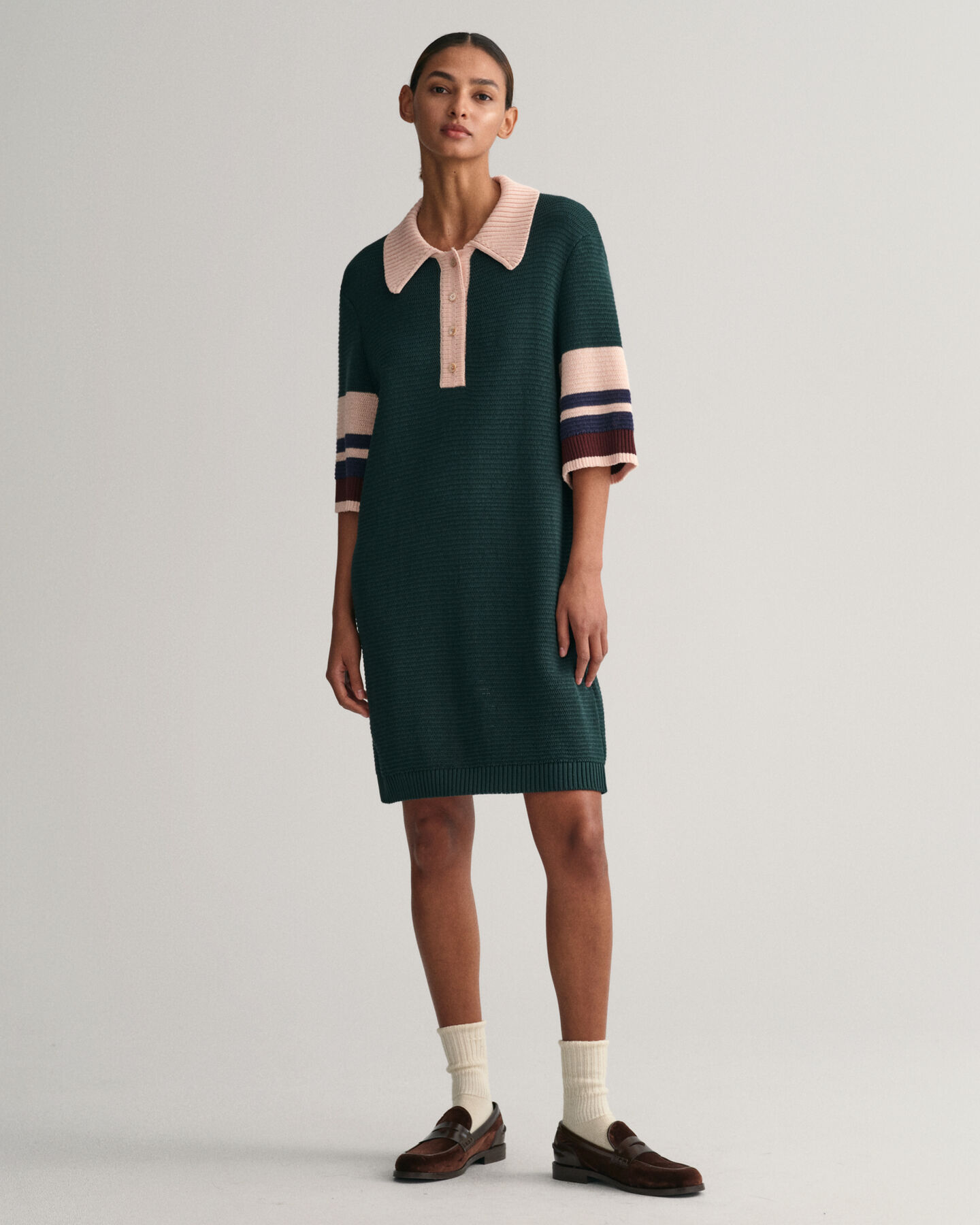 Polo Knit Mini Dress
