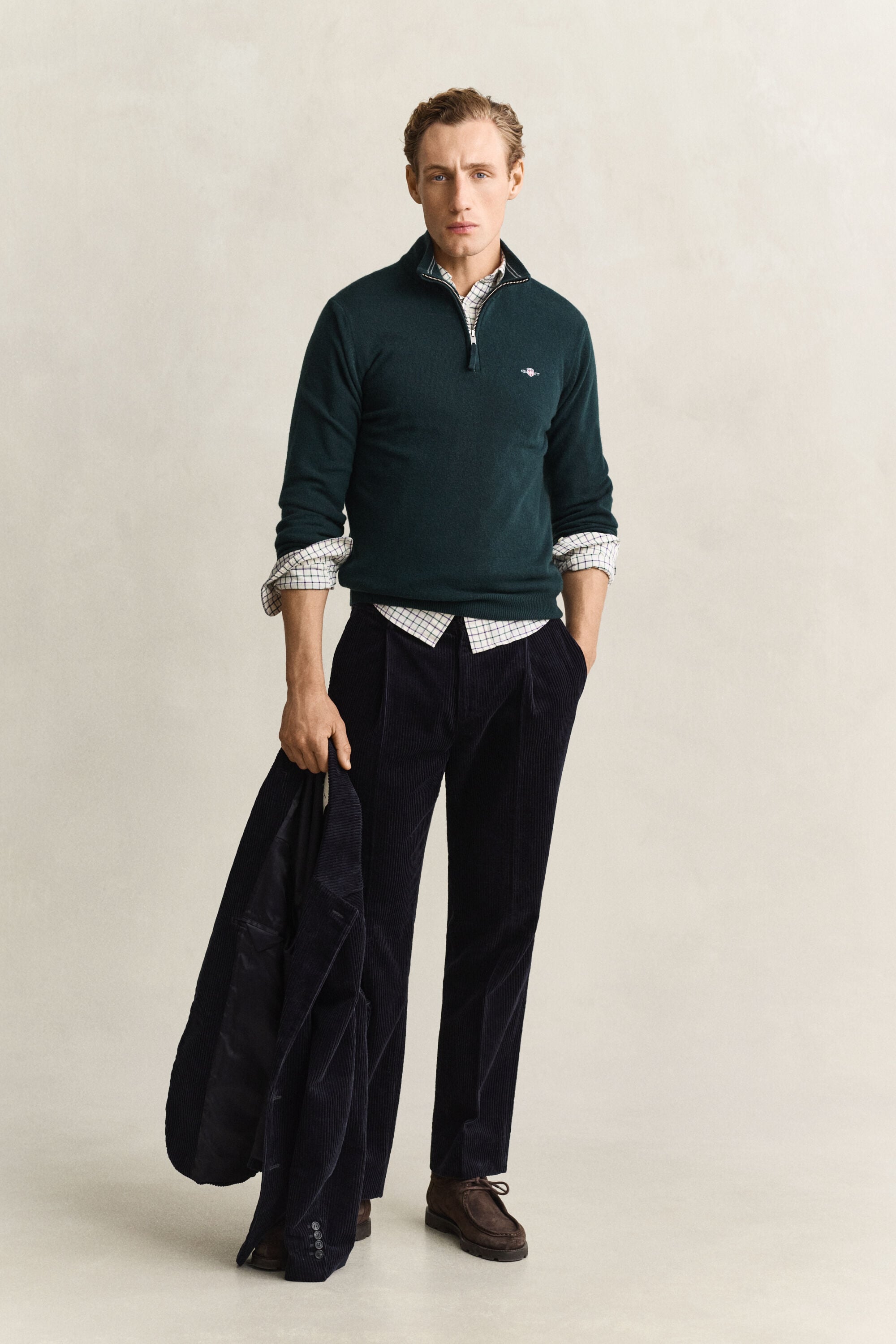 Lambswool Half-Zip Sweater