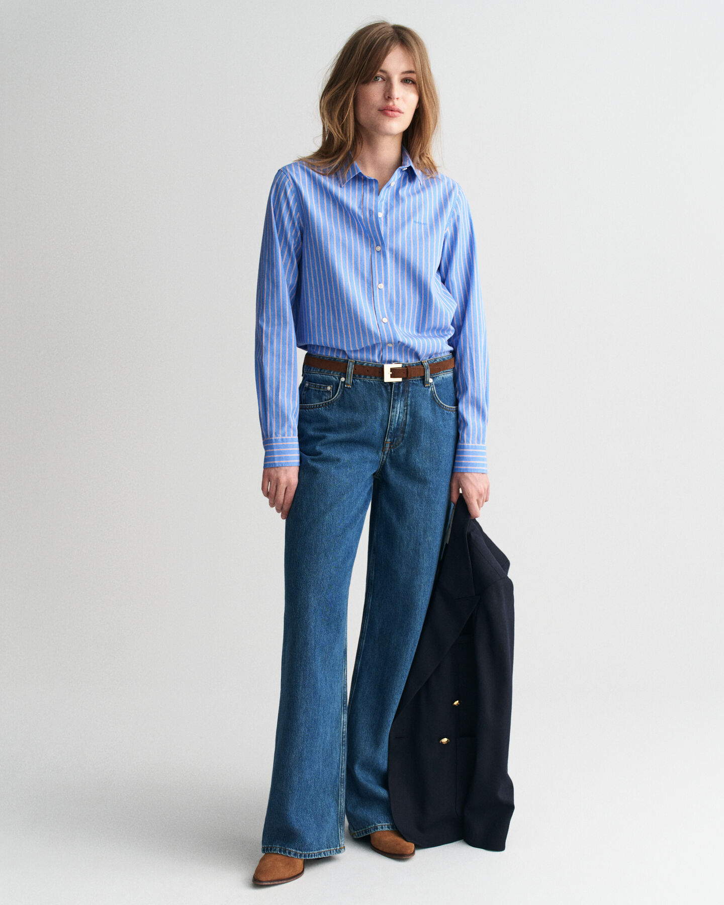 Regular Fit Classic Striped Poplin Shirt