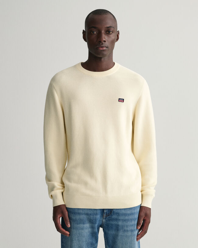 Light Texture Crew Neck Sweater