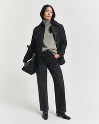 Quilted Corduroy Trim Jacket