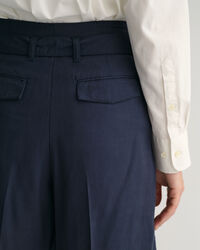 Relaxed Fit Belted Shorts