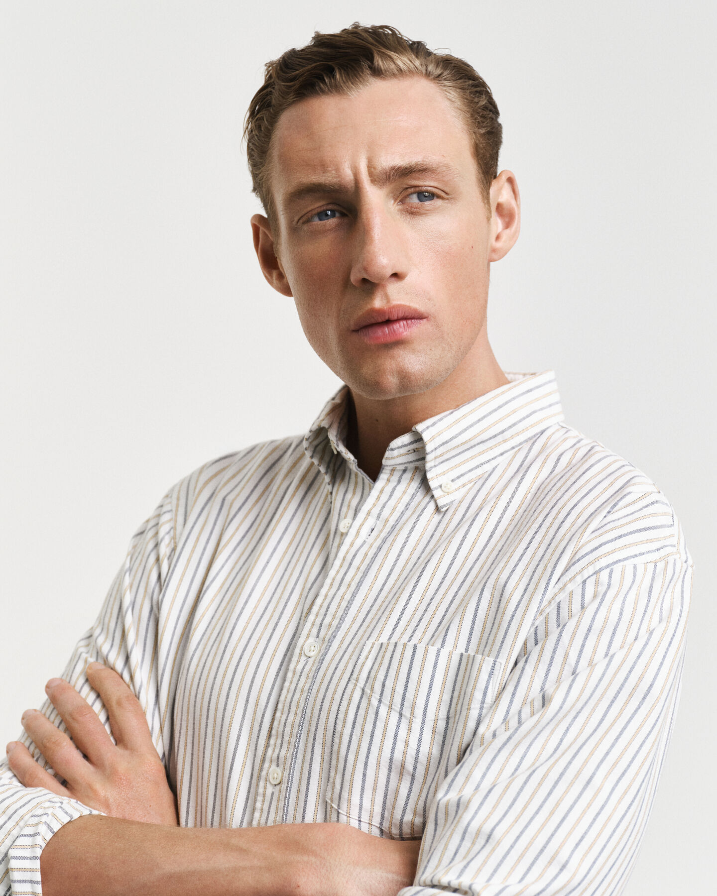 Relaxed Fit Striped Heritage Oxford Shirt