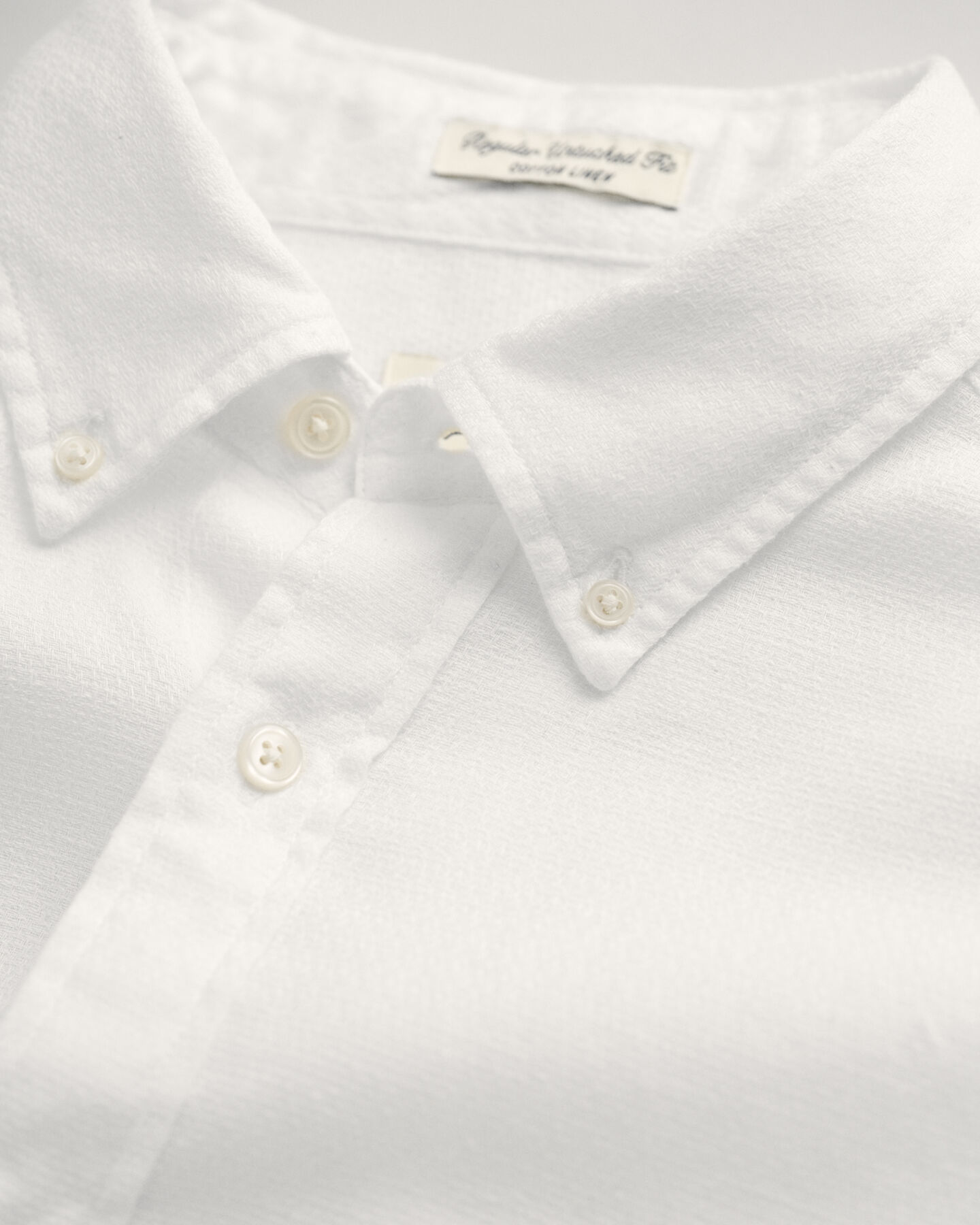 Regular Fit Textured Cotton Linen Shirt