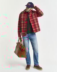 Relaxed Fit Checked Padded Overshirt