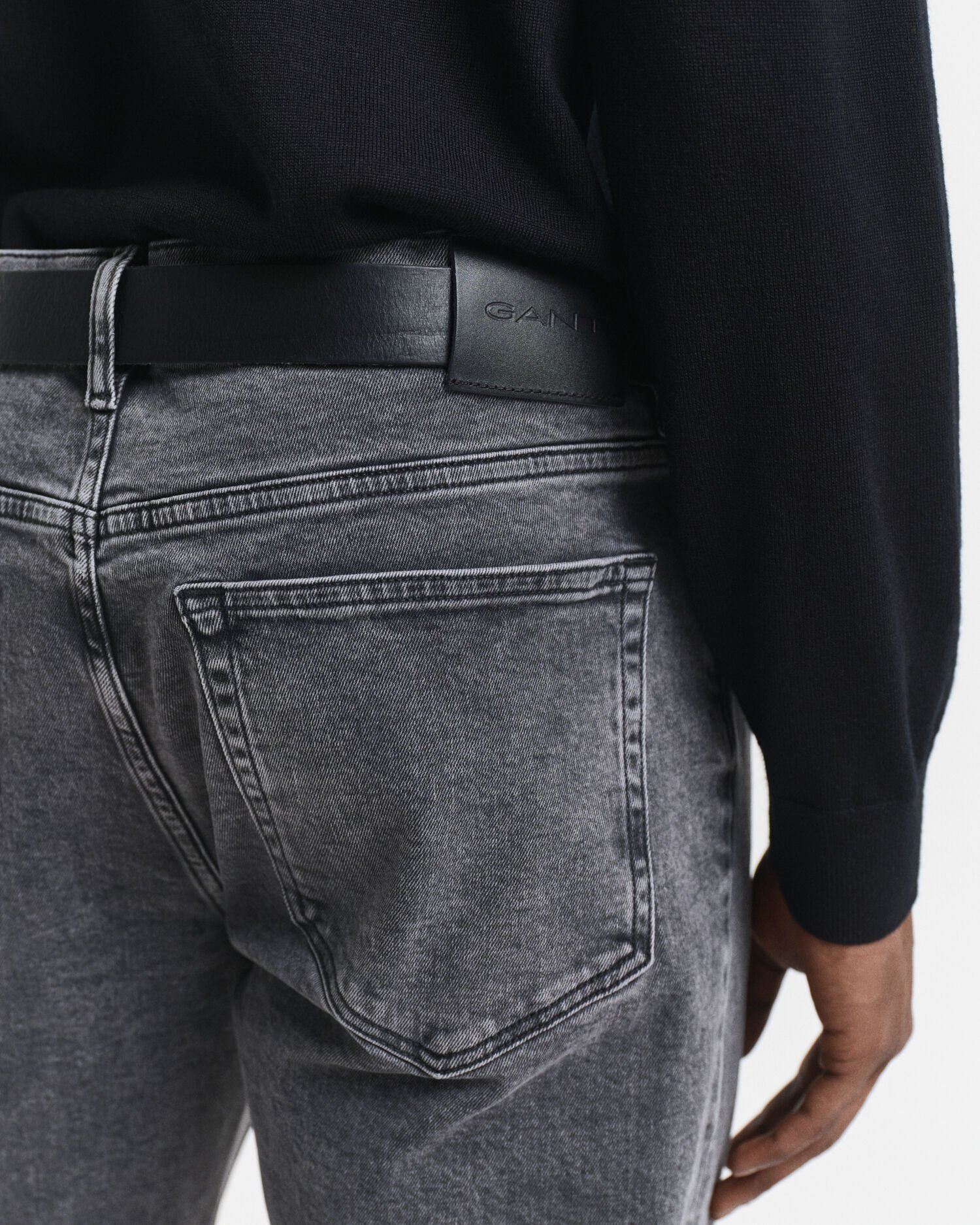 Regular Fit Black Wash Jeans