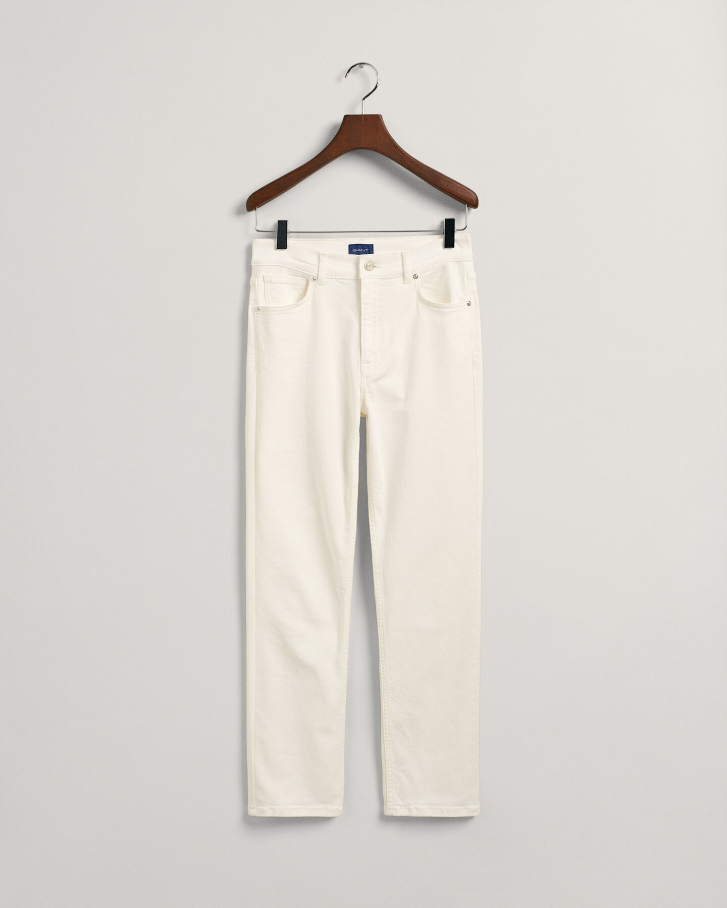 White Cropped Slim Fit Jeans