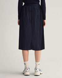 Pleated Jersey Skirt