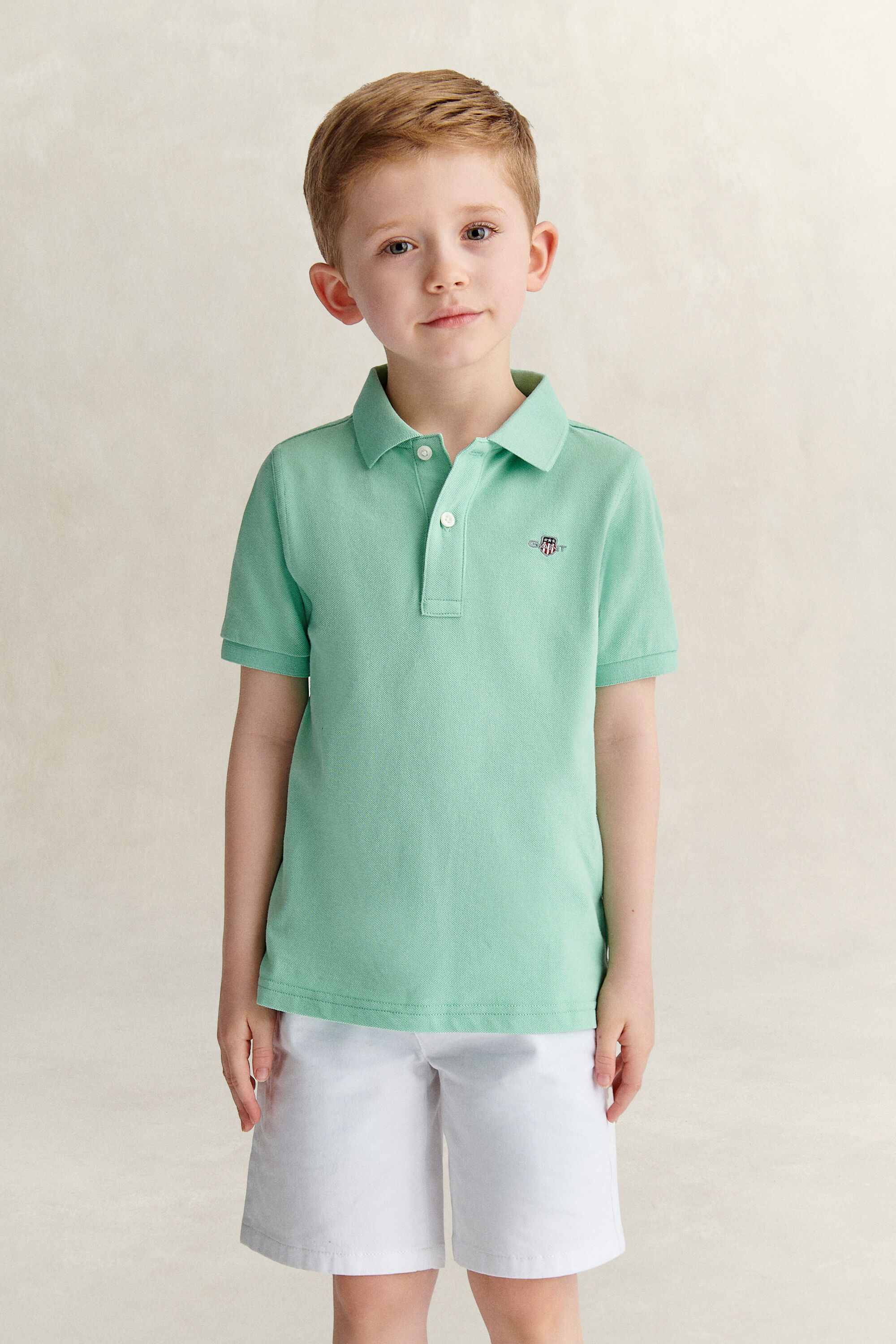 Kids Shield Piqué Polo Shirt