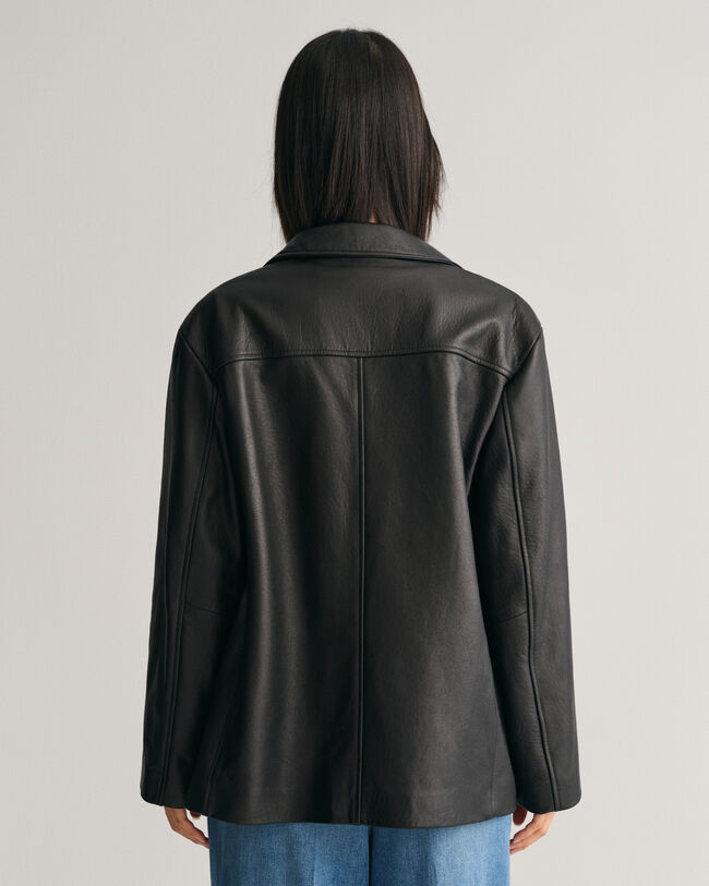 Leather Blazer Jacket