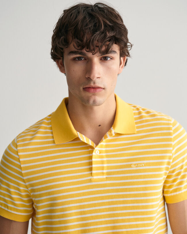 Striped Piqu&eacute; Polo Shirt