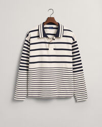 Striped Collared Heavy Knit Rugger