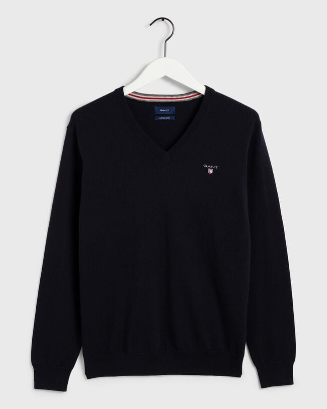 Cotton Wool V-Neck Sweater