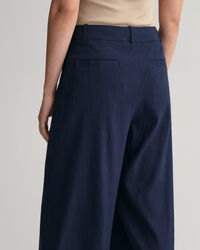 Wide Leg Stretch Linen Pants