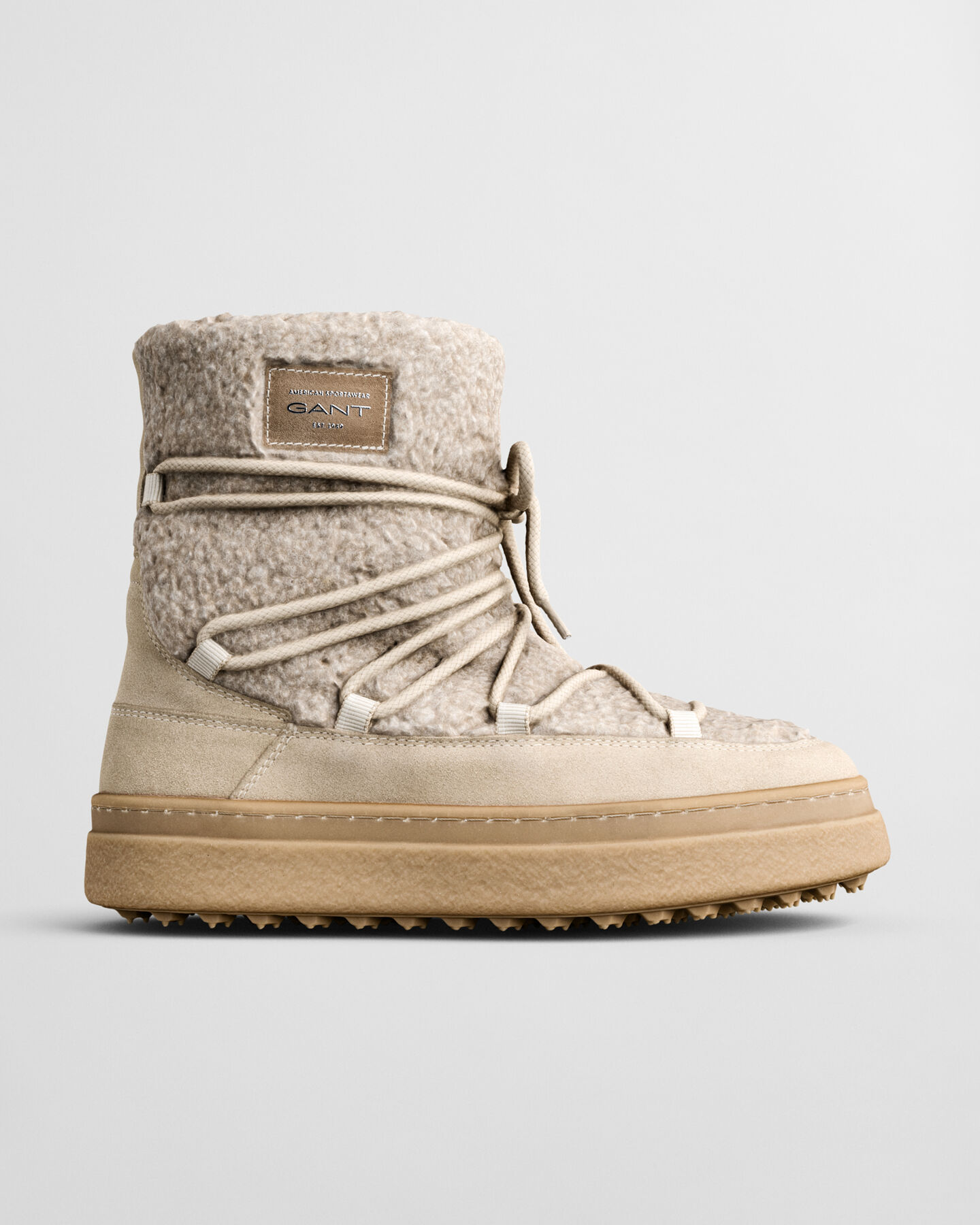 Snowhill Lace-Up Wool Boots