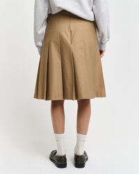 Pleated Chino Skirt