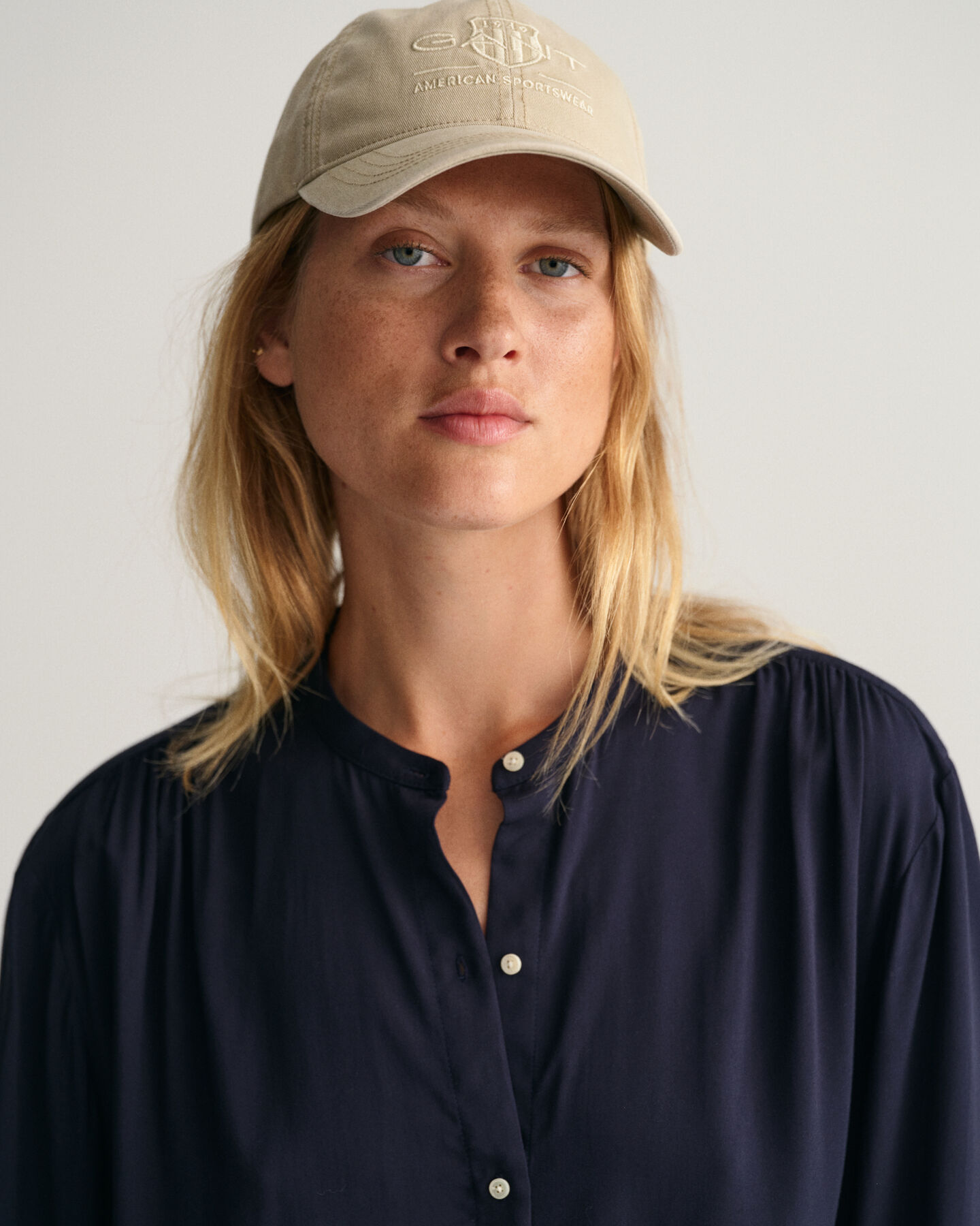 Relaxed Fit Wide Cuff Blouse