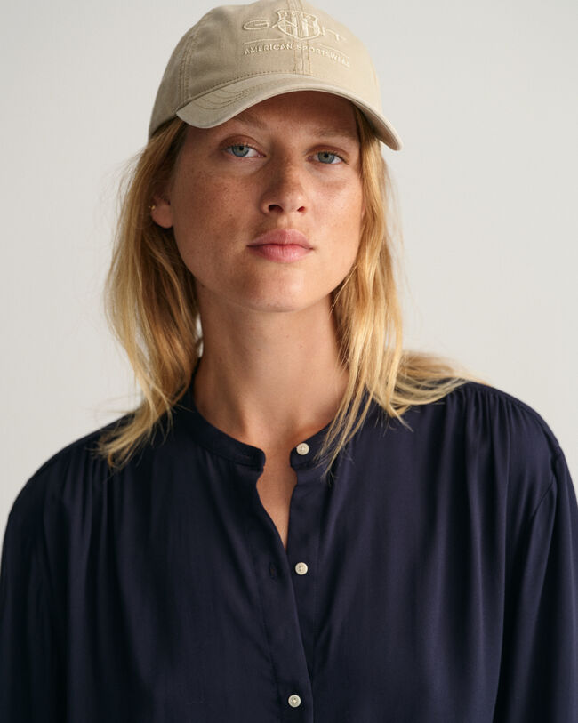 Relaxed Fit Wide Cuff Blouse