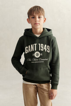 Teen Boys Collegiate Hoodie — DARK MOSS GREEN 5