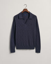 Cotton Linen Polo Sweater