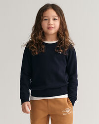 Kids Shield Lambswool Crew Neck Sweater