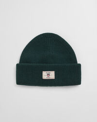 Ribbed Cotton Blend Beanie
