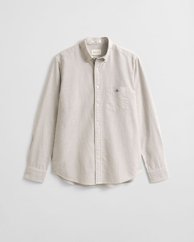 Regular Fit Banker Stripe Classic Oxford Shirt