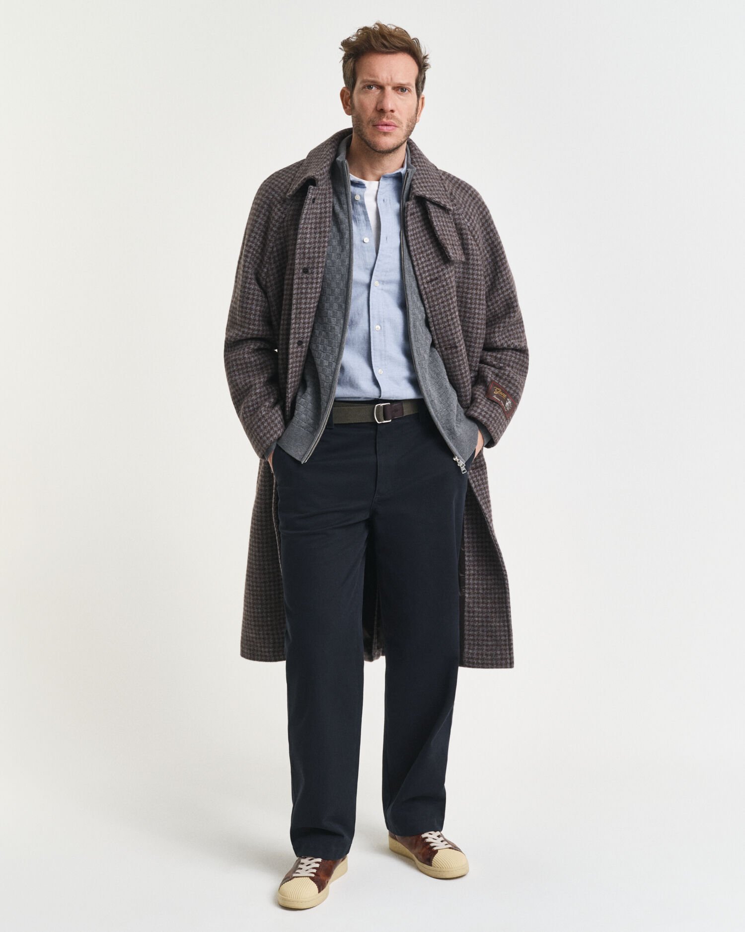 Micro Textured Zip Sweater