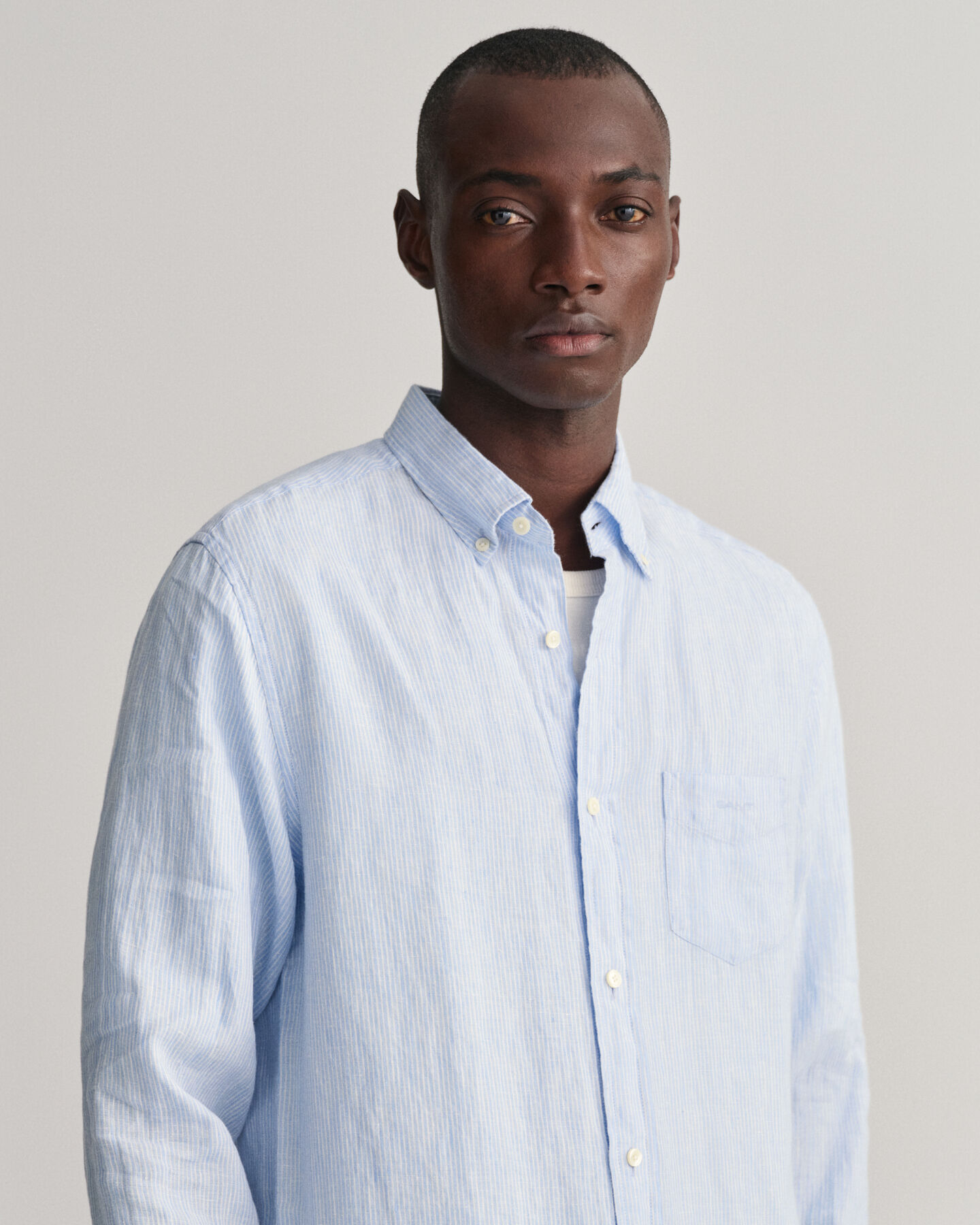 Regular Fit Striped Linen Shirt