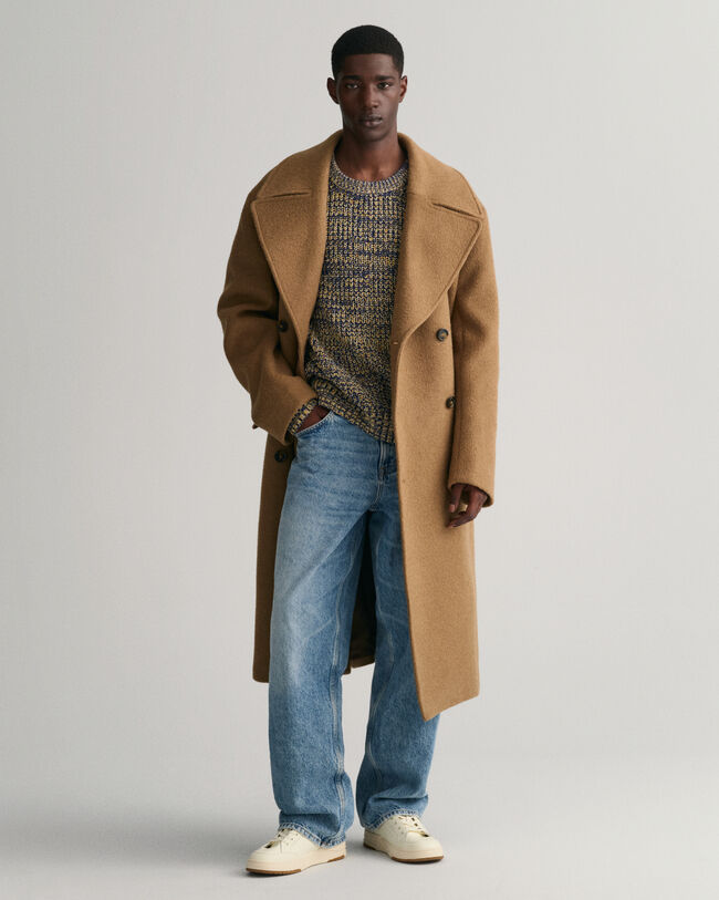 Multicolored Ribbed Crew Neck Sweater