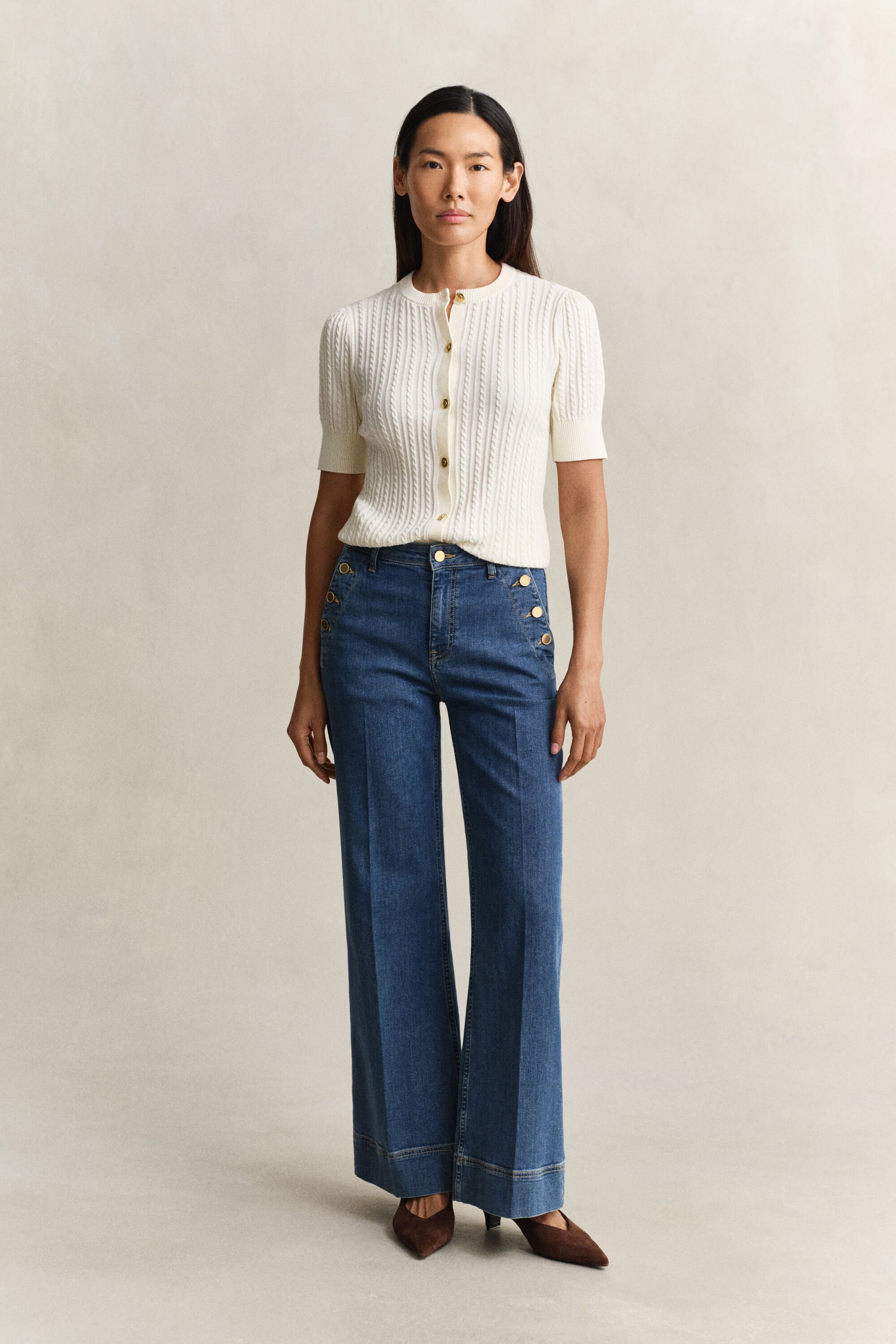 Nautical Flared Jeans