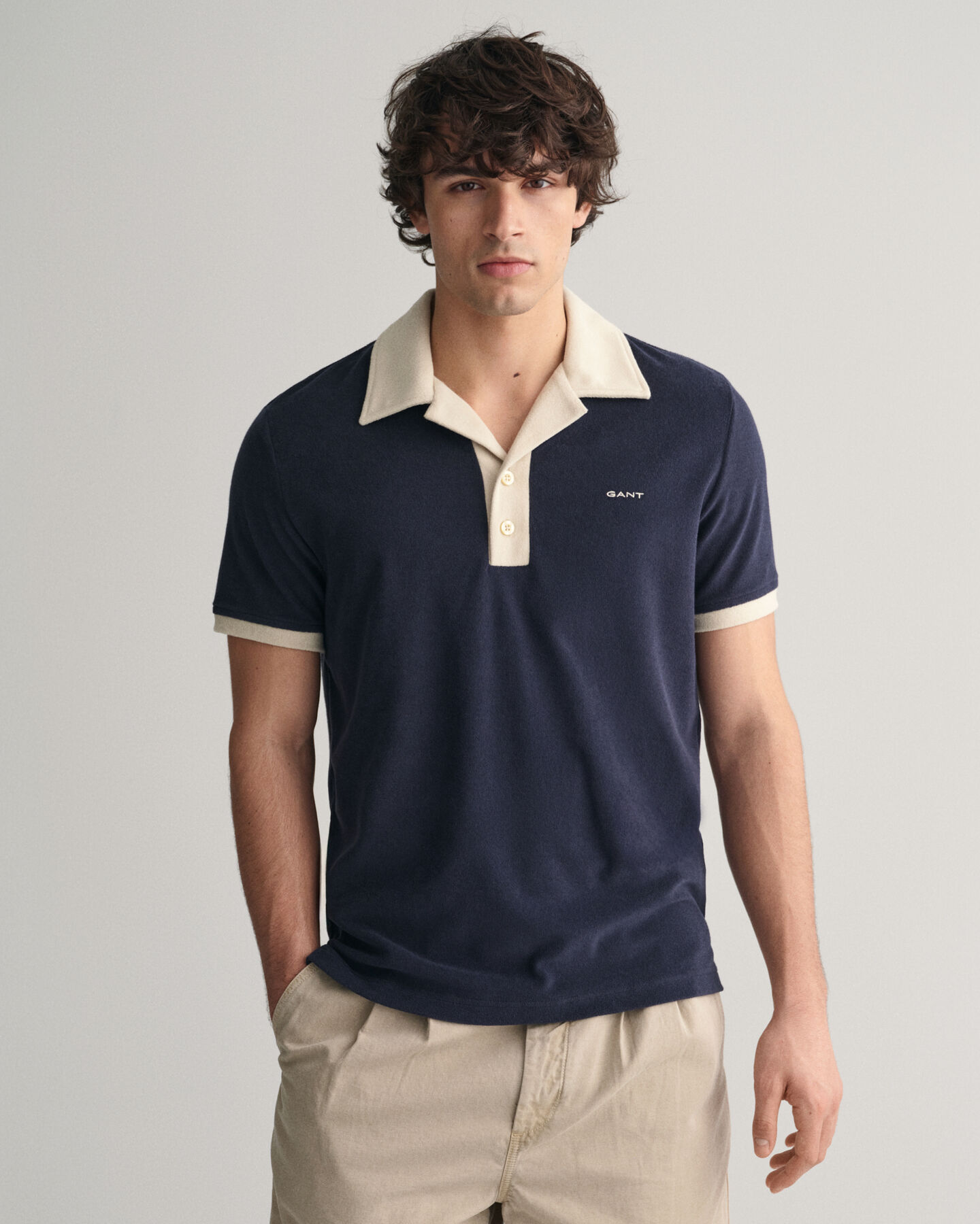 Terry Towelling Resort Polo Shirt