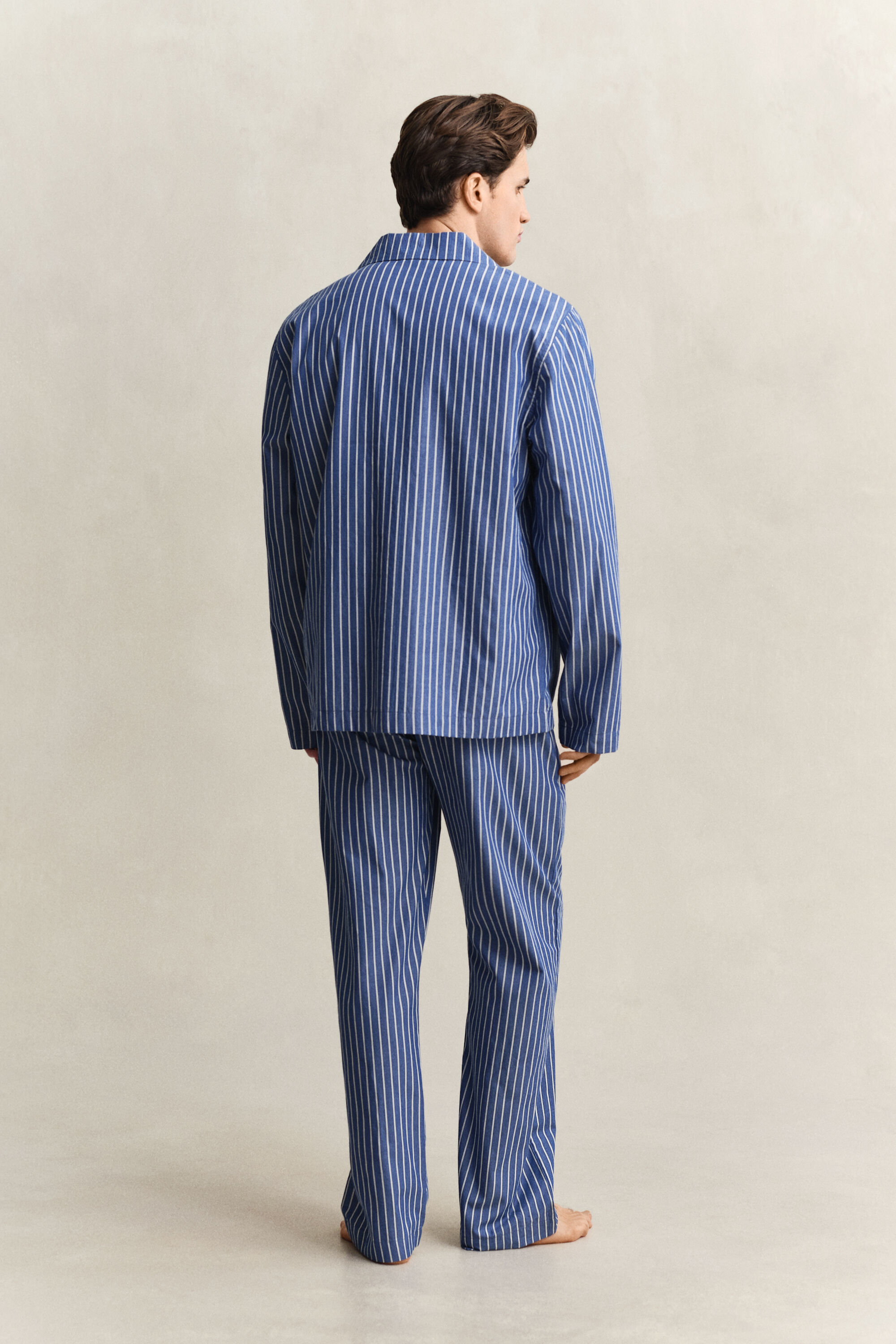 Striped Poplin Pajama Set