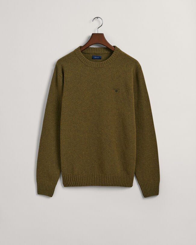 Brushed Wool Crew Neck Sweater