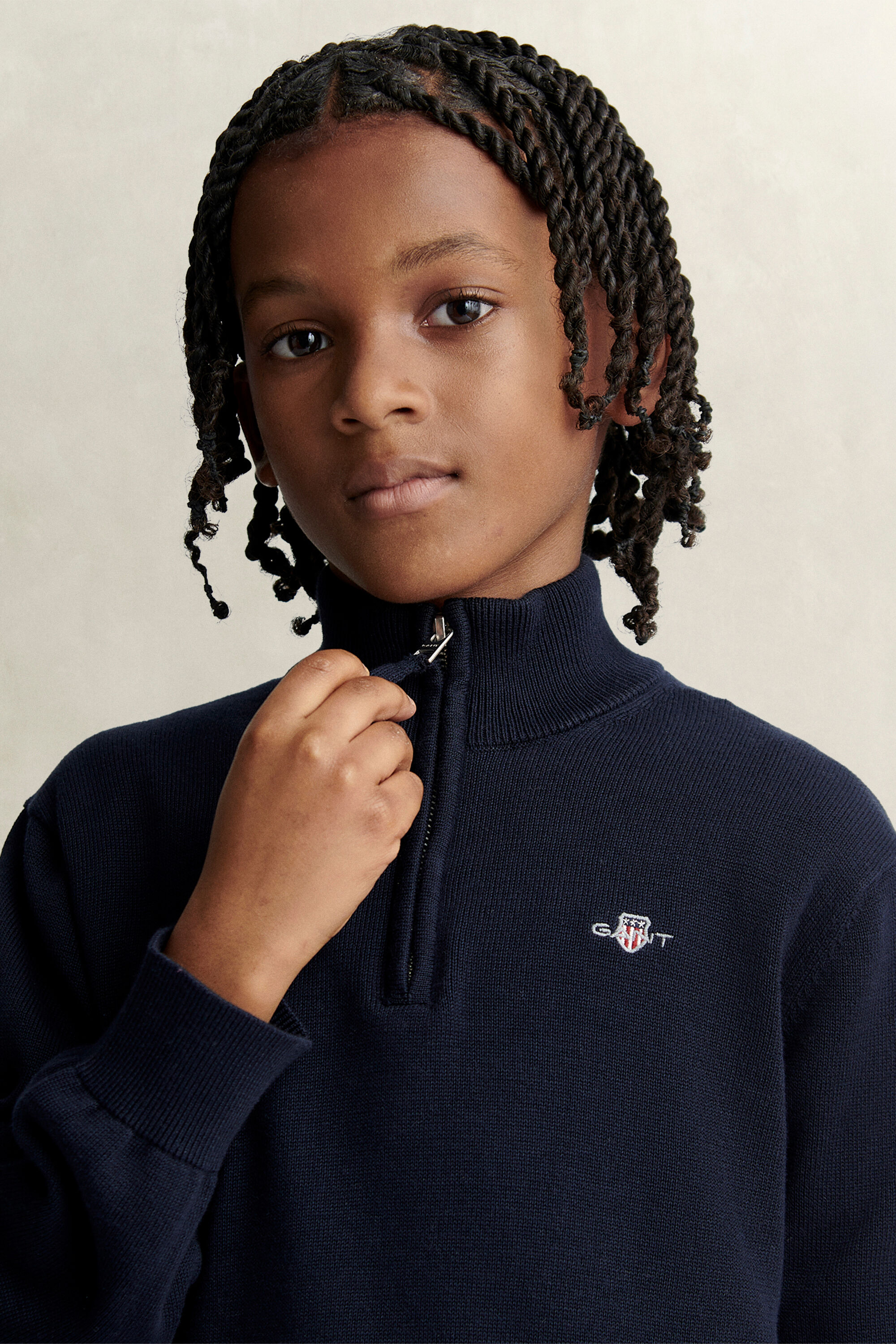 Teen Boys Shield Half-Zip Sweater