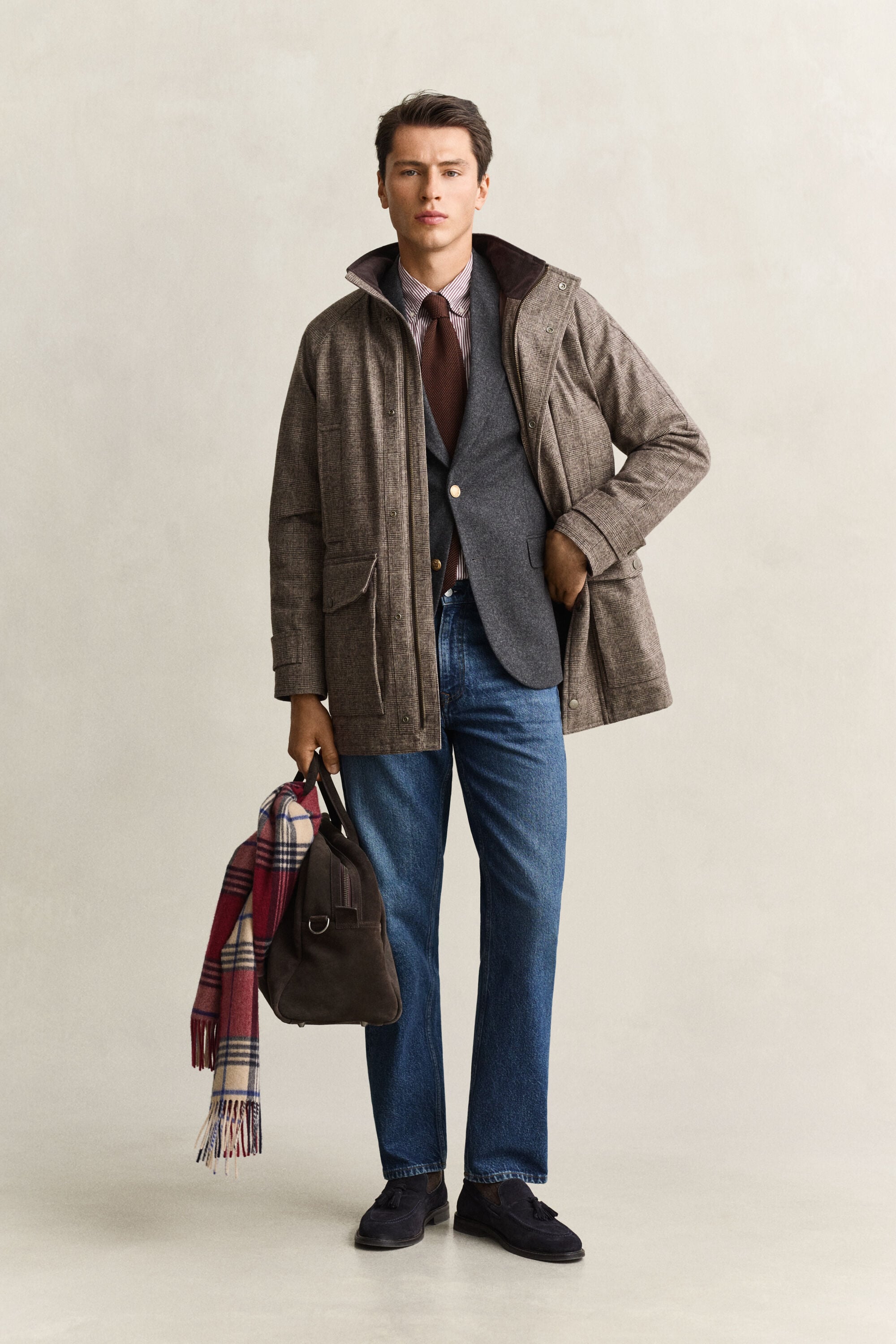Wool Blend Double Decker Jacket